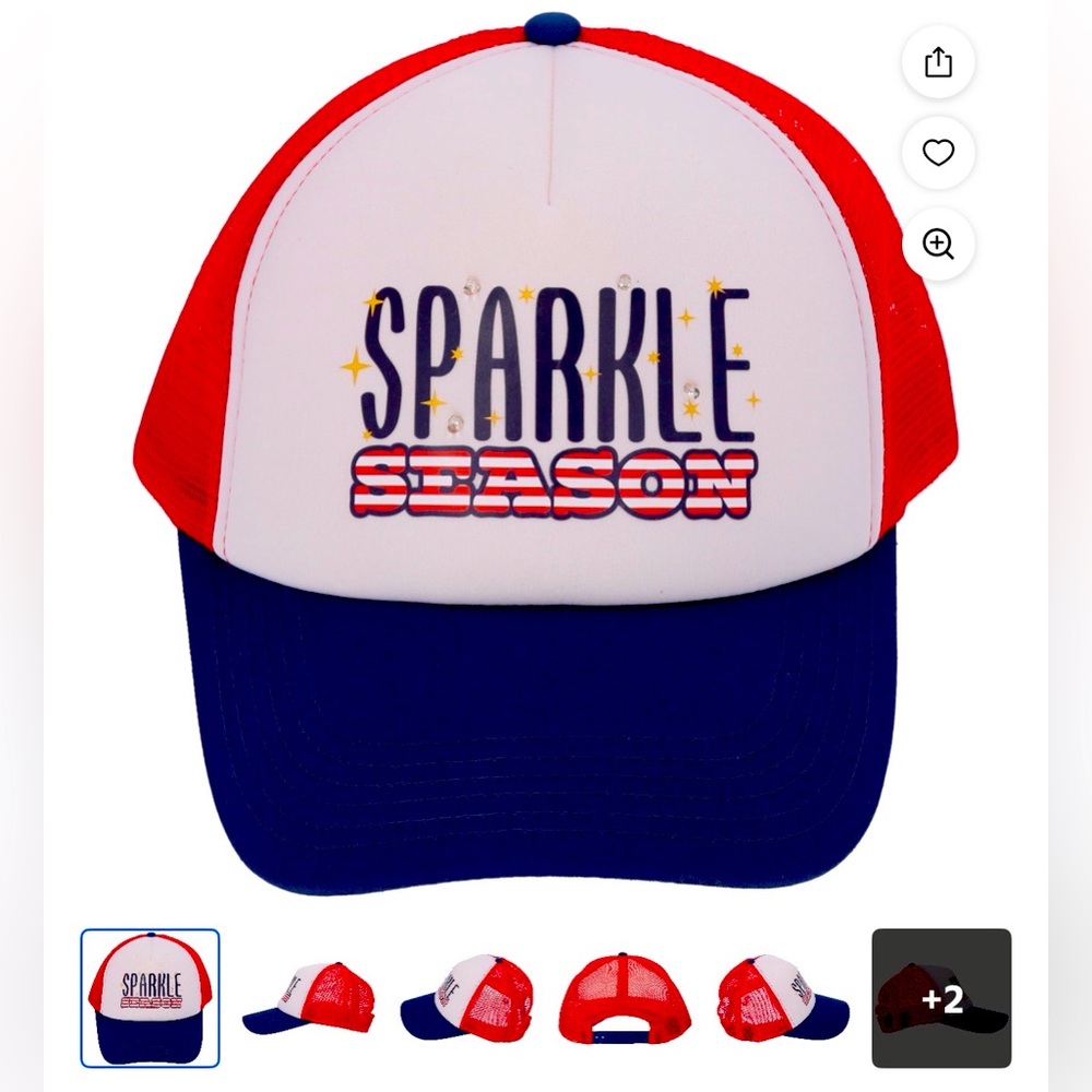 Sparkle season light up trucker hat